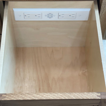 Hair Appliance Drawer with Electric Built In