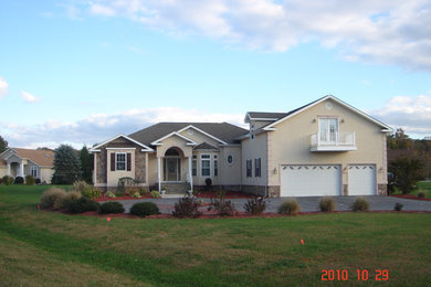 Coastal exterior home idea in Other