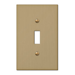 Elan Brushed Bronze Switchplate - Switch Plates And Outlet Covers