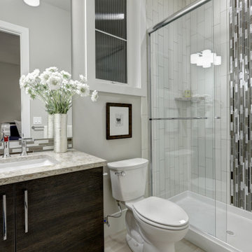 Master Bathroom Remodeling with large glass