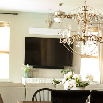 Beachy, Boho Farmhouse Gets Transformed With Woven Wood Shades