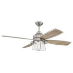 Craftmade Lighting - Craftmade Lighting WAT52BNK4 Waterfront - 52" Ceiling Fan with Light Kit - The Waterfront ceiling fan from Craftmade is equalWaterfront 52" Ceili Brushed Polished Nic *UL: Suitable for wet locations Energy Star Qualified: n/a ADA Certified: n/a  *Number of Lights: Lamp: 1-*Wattage:22w LED Disk bulb(s) *Bulb Included:No *Bulb Type:LED Disk *Finish Type:Brushed Polished Nickel