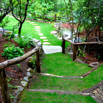 A Path designed for the Akitt Mountain Landscape Project in Cashiers