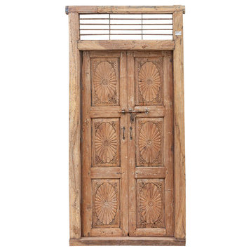 Tall Antique Indo-Portuguese Entrance Door