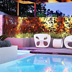 Feature Glass panel - Outdoor Wall Art