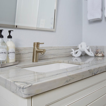 Macaubus White Quartzite Bathroom Countertop