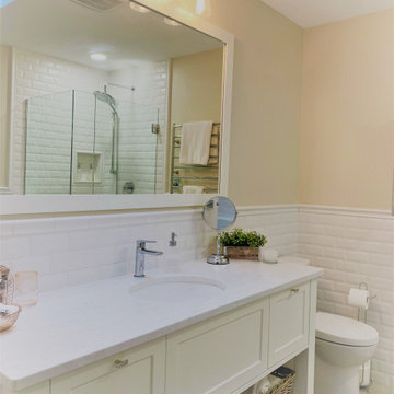 White & Refreshing Bathroom Renovation