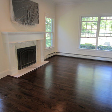 Fort Salonga Red Oak stained Dark Walnut and Satin Oil based poly