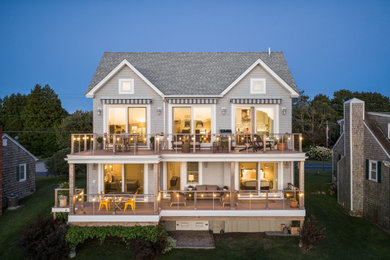 Beach style exterior home photo in Providence