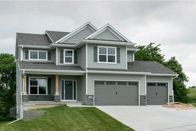 Inspiration for a craftsman exterior home remodel in Cedar Rapids
