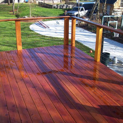 Cable Rail Cedar Deck - Outdoor Products