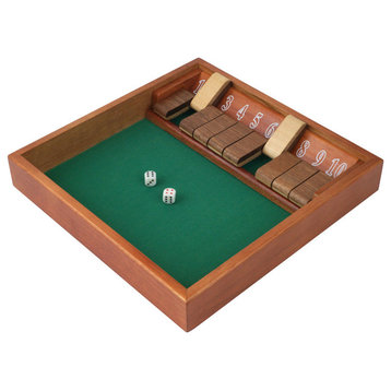 Shut the Box Game with Dice, 10 Numbers by Trademark Games