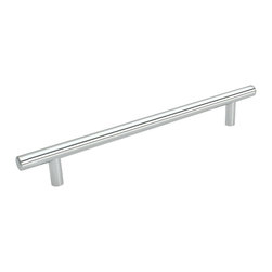 Cosmas - Cosmas 305-320CH Polished Chrome 12-5/8&rdquo; CTC (320mm) Euro Bar Pull - Cabinet And Drawer Handle Pulls