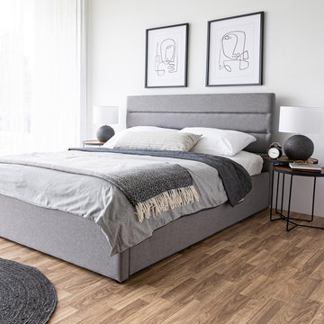 Justin Queen Storage Bed – Greige