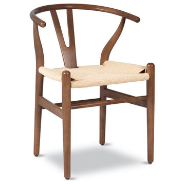 Poly and Bark Weave Chair, Walnut