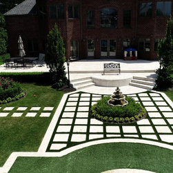 Ivory Travertine Project in Hewlett - Landscaping Stones And Pavers