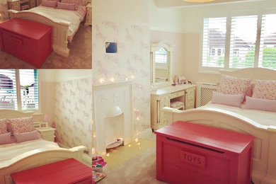Design ideas for a vintage bedroom in Essex.
