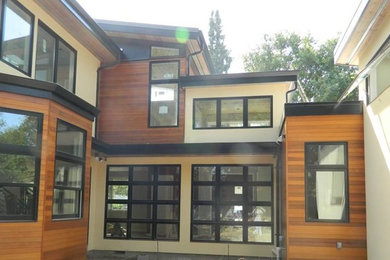 Inspiration for a large two-story exterior home remodel in San Francisco