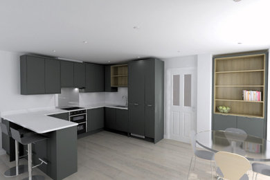 Design ideas for a modern home in Hampshire.