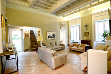 Ispirazione per un grande soggiorno chic