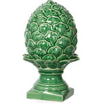 A & B Home - Helsa Artichoke Accent 7.5"x12" - The Porcelain Artichoke Figurine on a Pedestal makes a chic addition to your dining room or kitchen. This beautiful figurine would look lovely sitting atop your buffet or island. Made of 100% Ceramic. Dimensions:12.2 inch x 7.5 inch x 7.5 inch. Weight:4 lbs.