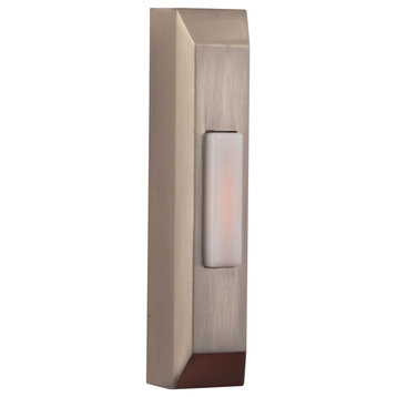Craftmade PB5004 3-1/2" Tall Lighted Pushbutton Doorbell - Brushed Polished