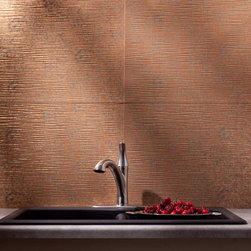 Fasade Ripple, Cracked Copper - Home Decor