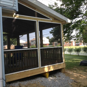 Screened In Porch-New French Door