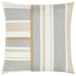 Contemporary Outdoor Cushions And Pillows Elaine Smith Balkan Stripe Pillow