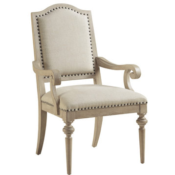 Aidan Upholstered Arm Chair - Natural