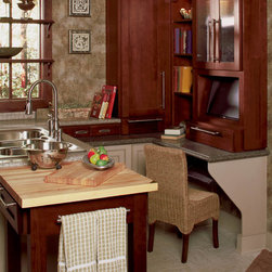 Hanover Hickory Door Style finished in Sienna Charcoal - Kitchen Cabinetry