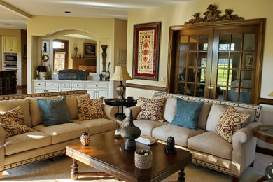 Family room - transitional family room idea in Columbus