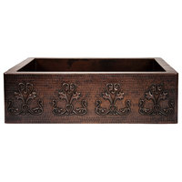 Royal™ Custom Copper Farmhouse Sink  - Designer Apron Front