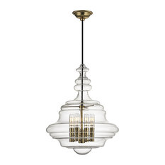Hudson Valley Washington 4016-AGB 4-Light Pendant, Aged Brass