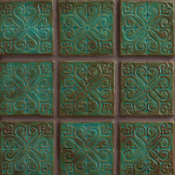 Variegated Teal Tile