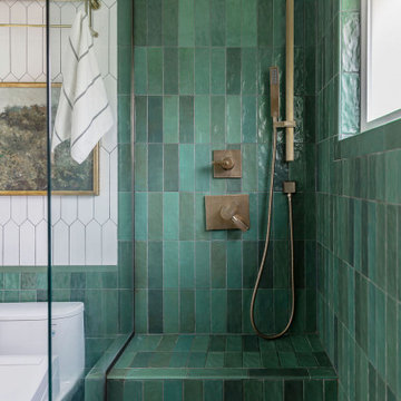 The Green Primary Bathroom
