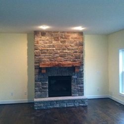 Full Stone Fireplace - Indoor Fireplaces