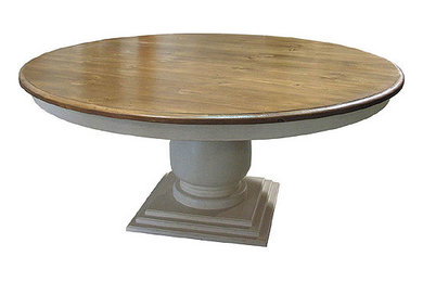 72 Round Dining Table, Pedestal
