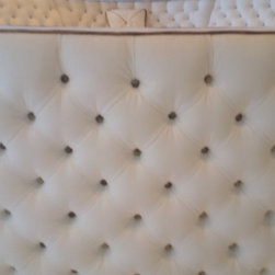 Grand white diamond tufted sectional - Sectional Sofas