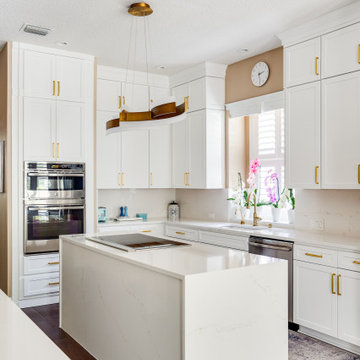 Kitchen Transformation in Celebration, FL | Cabinet Refacing, Quartz Countertops