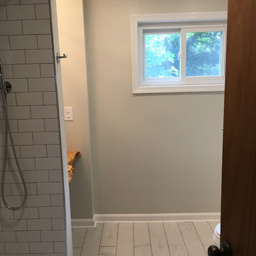 Rustic wood vessel sink bathroom