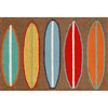 Frontporch Surfboards Indoor/Outdoor Rug Brown 2'6x4'