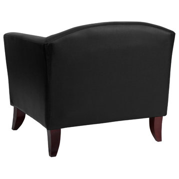 Flash Furniture Hercules Imperial Series Leather Chair, Black