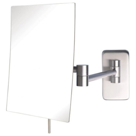 Jerdon JRT695N 6.5-Inch by 8.75-Inch Wall Mount Rectangular Makeup Mirror