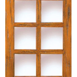Single Door Exterior Knotty Alder, 8-Lite 1-Panel, Southwest Home - Front Doors