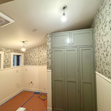 Elegant Botanical Wallpaper Installation