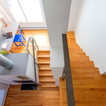 Roxbury Contemporary Single Family - Stairs