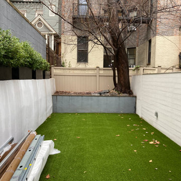 Kid friendly narrow garden