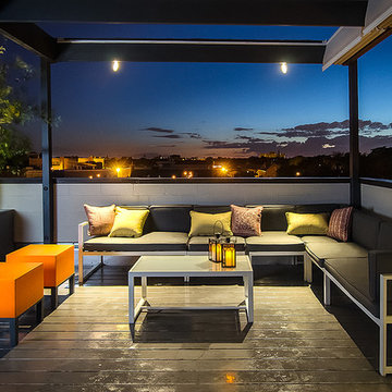 Bucktown Contemporary Rooftop Deck