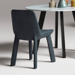 Blu Dot Neat Dining Chair - Ink Leather - Dining Chairs